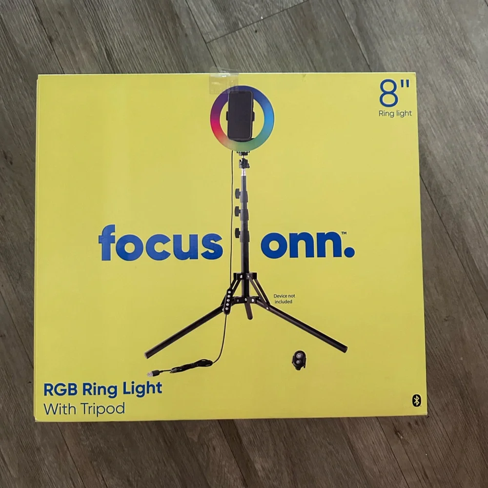Focus Onn Selfie Ring Light with tripod and remote control